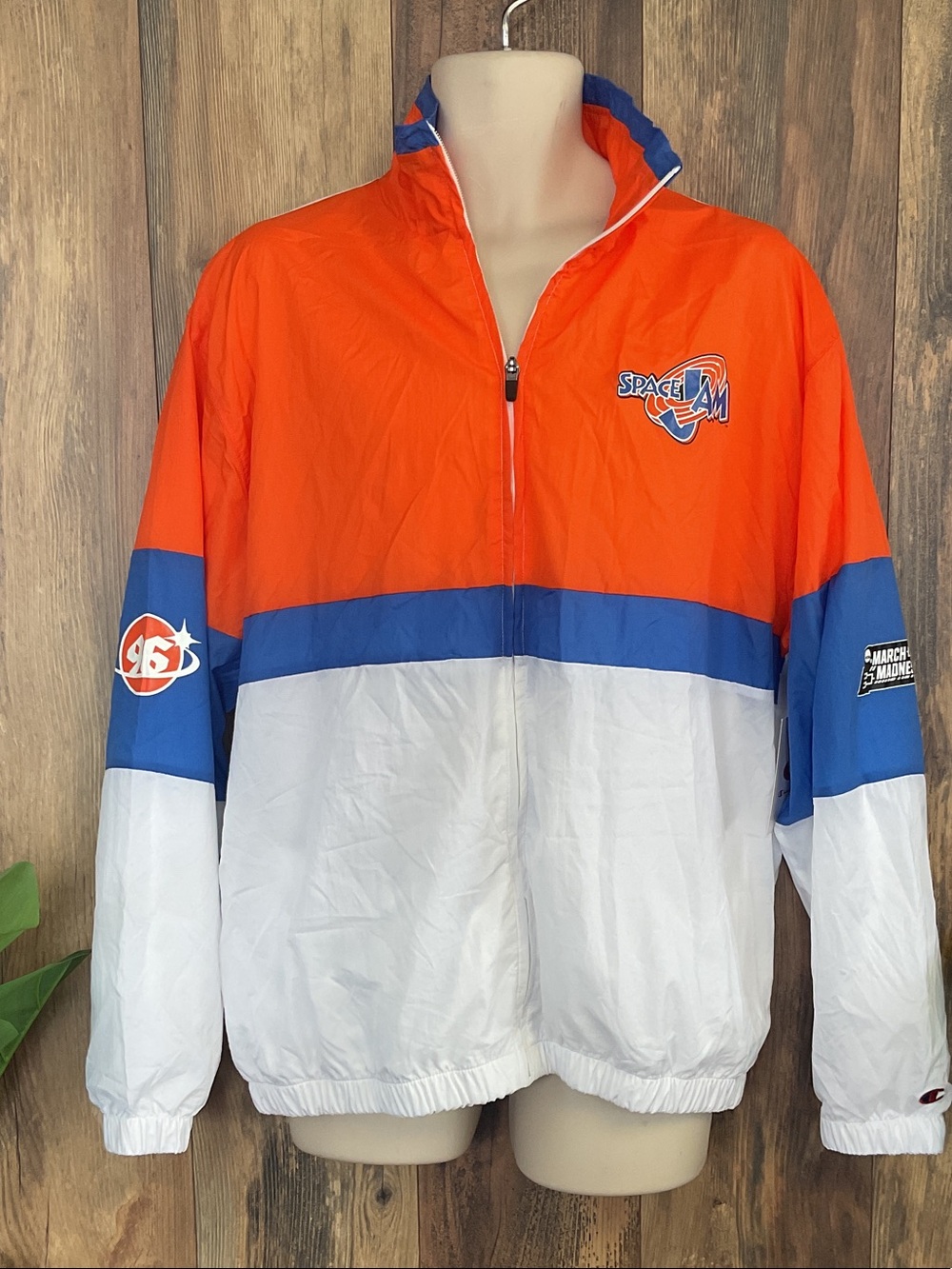 Champion Space Jam Tune Squad Colorblock Windbreaker NWT
